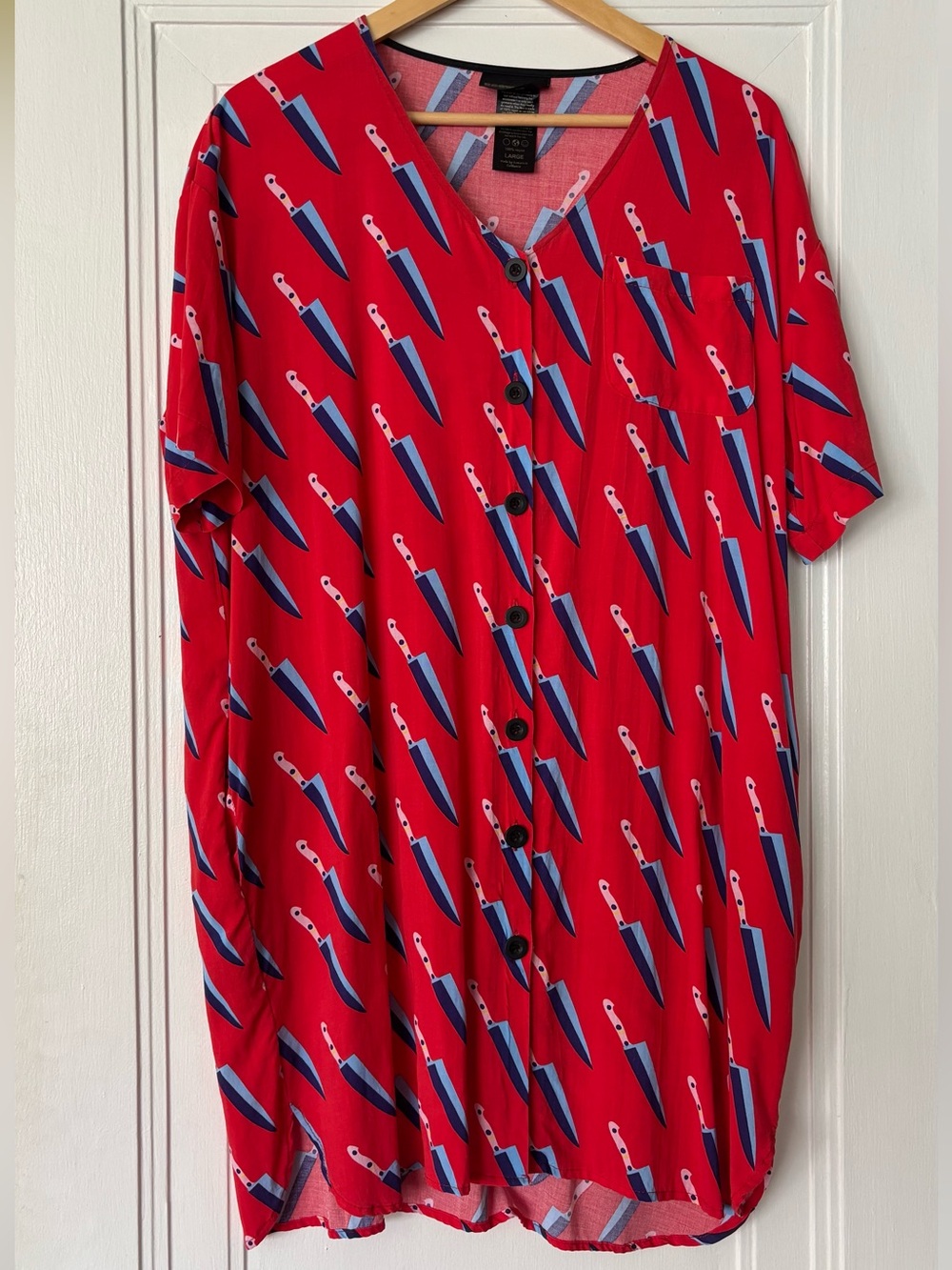 Nooworks Andie Knives Short-Sleeve Button Front Shirt